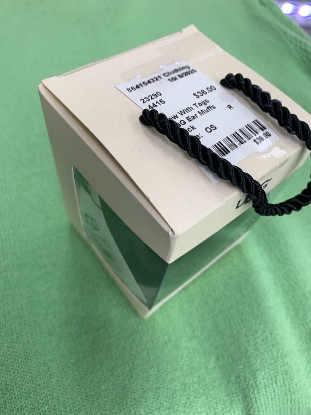 UGG Black Rope Handle Gift Box